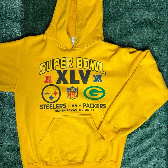 Steelers v Packers Super Bowl XLV Hoody (2011) - Picture 2 of 5